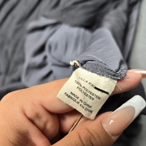 Ulla Johnson Kaiya Pleated Midi Dress in Gray - Picture 8 of 9